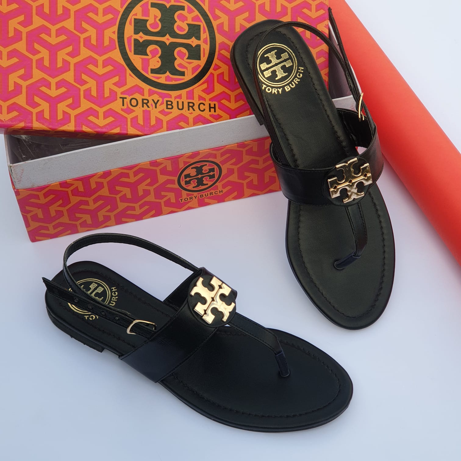 Tory Sandles with back strap - Image 2