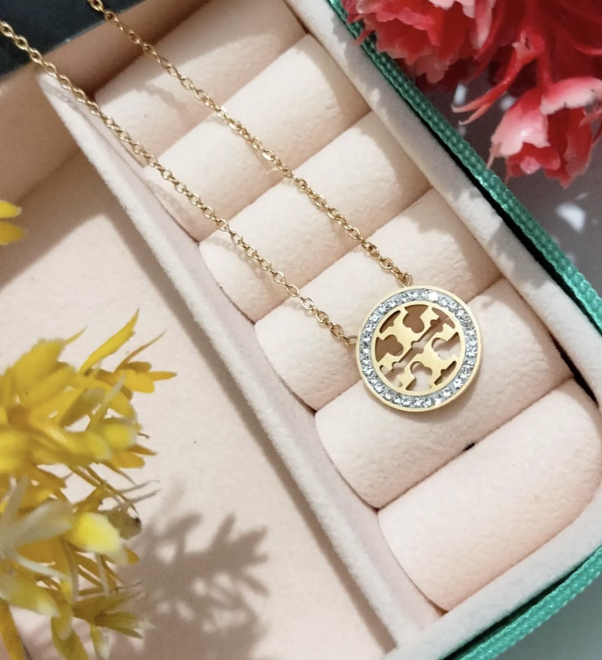 TORY 18K PLATED NECKLACE