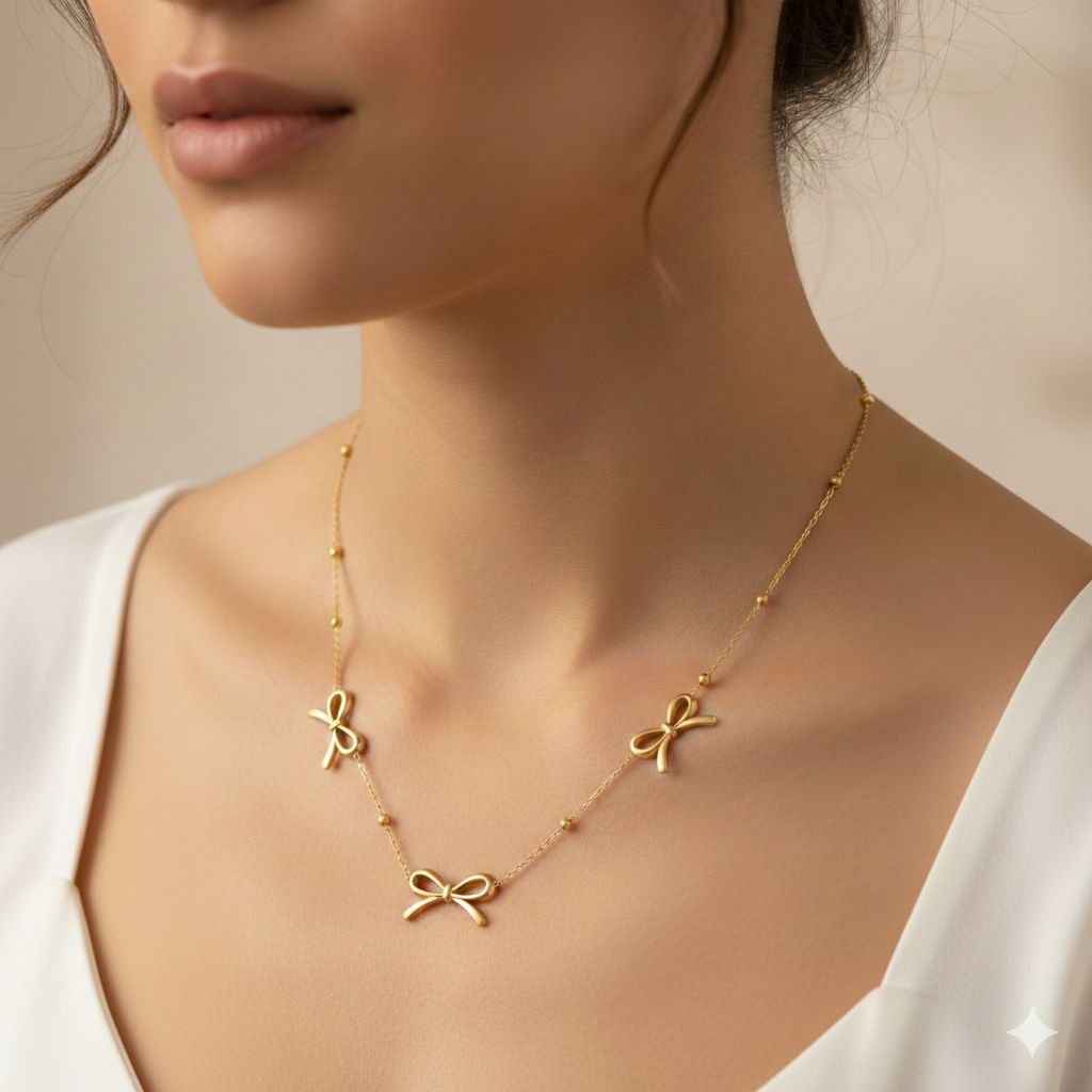 Pretty Bow Necklace - Image 2