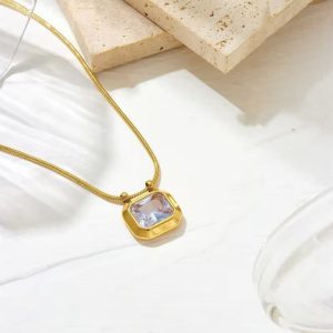 Dainty Stone Necklace